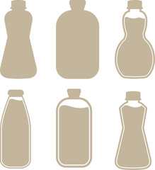 set of bottles