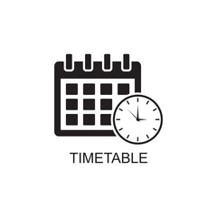 timetable marketing icon , business icon