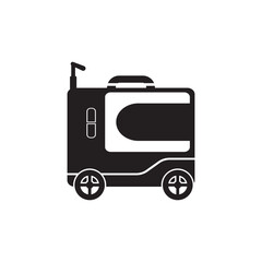 suitcase icon vector illustration design