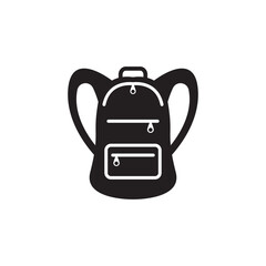 Simple backpack icon,illustration design template.