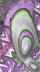 Artistic and imaginative digitally designed abstract 3D fractal background