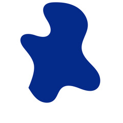 Obraz premium Blue Abstract Blob Shapes