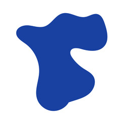Blue Abstract Blob Shapes