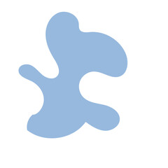 Blue Abstract Blob Shapes