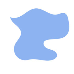 Blue Abstract Blob Shapes