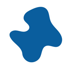 Blue Abstract Blob Shapes