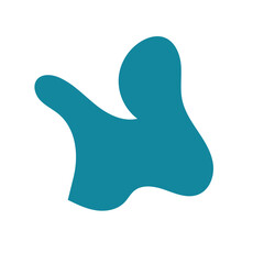 Blue Abstract Blob Shapes