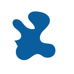 Blue Abstract Blob Shapes