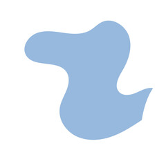 Blue Abstract Blob Shapes