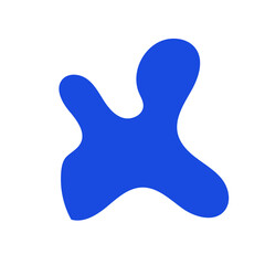 Blue Abstract Blob Shapes