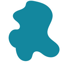 Blue Abstract Blob Shapes