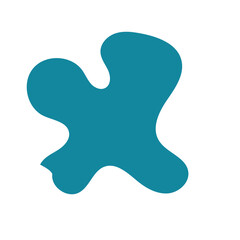 Blue Abstract Blob Shapes