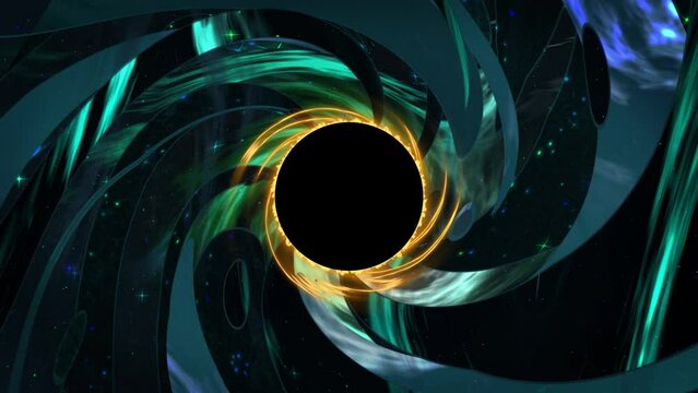 cartoon space, solar eclipse, black hole