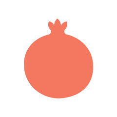 pomegranate colorful icon 