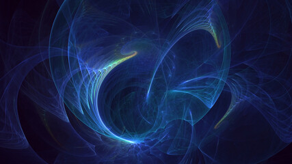 3D rendering abstract colorful fractal light background