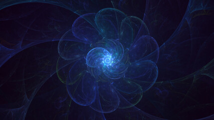 3D rendering abstract round light background