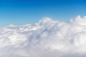 Sunny sky with clouds