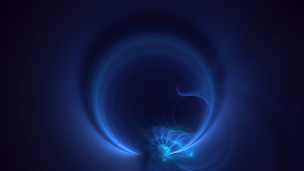 3D rendering abstract circle light background