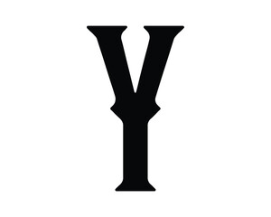 Y letter vector creative design template elements