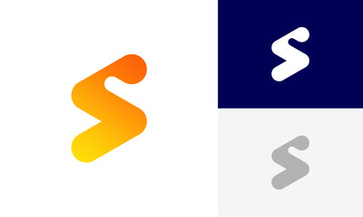 letter S initial logo design vector