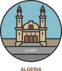 Algiers. Cities and towns in Algeria