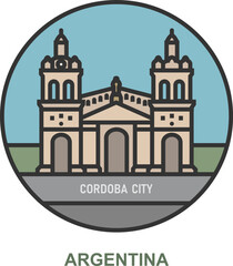 Fototapeta premium Cordoba City. Cities and towns in Argentina