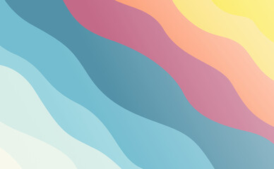 Abstract background with multicolor curves pattern illustration for design