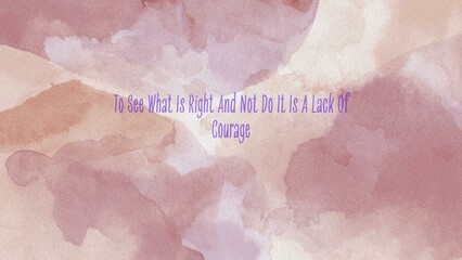 Pink and Peach Watercolour Textured Background Motivational Quote Desktop Wallpaper