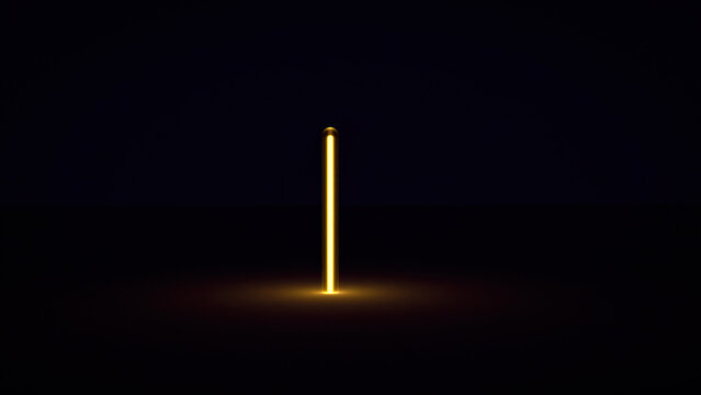 3d rendering of luminous glass tube background