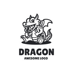 Illustration vector graphic of Dragon, good for logo design