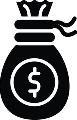 Money bag Vector Icon Design Illustration