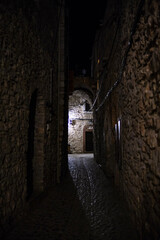 narrow street in the city