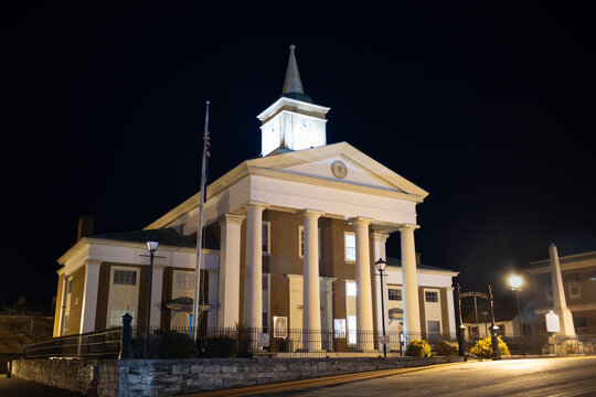 Botetourt County Courthouse at Night