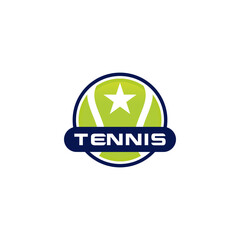 Tennis Logo Design. Modern Professional Tennis Logo With Ball