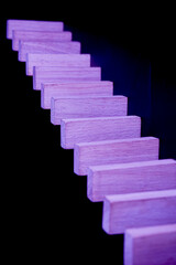 stares to grow in success and life, step by step progress to achievement. way to get out of a dark...