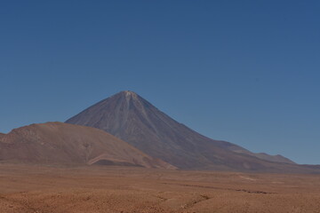 Fototapeta na wymiar pukara de quito volcano views desert chile South america