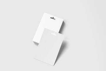 Hanging gift card mockup 