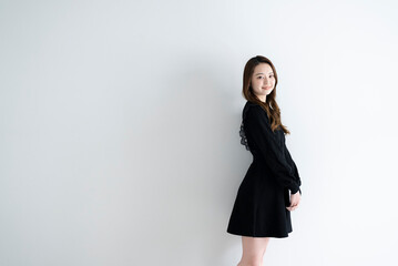 爽やかな若い女性