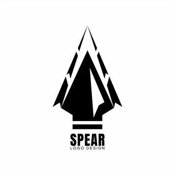 Spear head logo design unique concept.