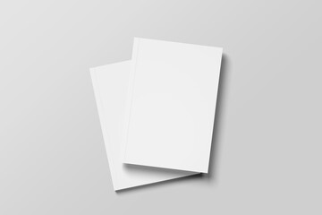 Blank Two Cover A4 Magazine Mockup 