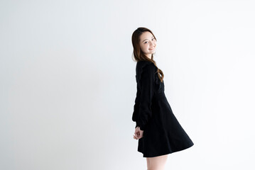 爽やかな若い女性