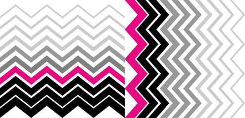 Geometric pattern. Futuristic bright design. Pink. black, grey color . Geometric tiles in pop art. technological design. Memphis vector in bright color isolated on white background