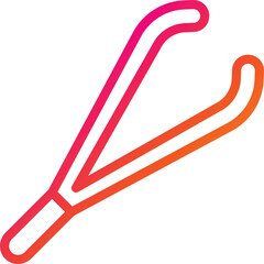 Tweezers Vector Icon Design Illustration