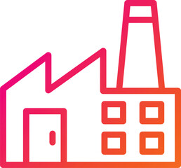 Factory Vector Icon Design Illustration
