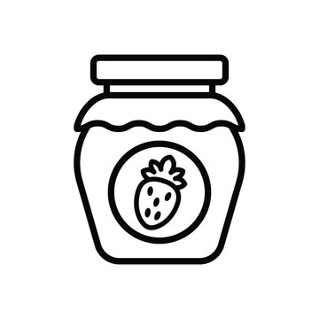 jam jar icon vector design template in white background