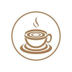 Coffee cup Logo Template vector icon illustration  design
