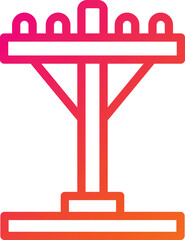 Electric pole Vector Icon Design Illustration