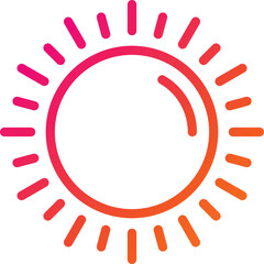 Sunrise Vector Icon Design Illustration
