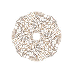 abstract coil of rope vector illustration