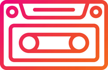 Casette Vector Icon Design Illustration